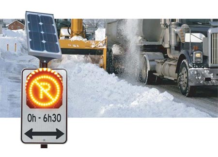 P-150-8 winter LED parking sign - Parking management sign - Traffic Innovation