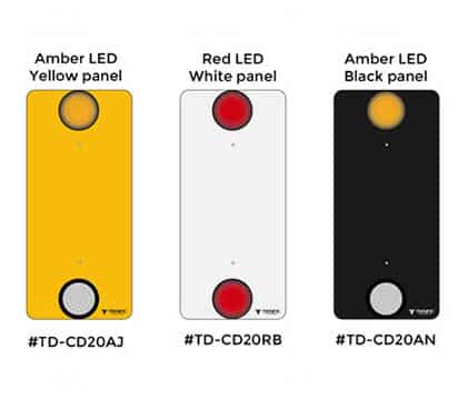 Three colors available - LED Traffic sign - THIN - Traffic-innovation