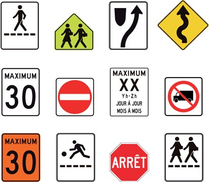 Add a reflective or standard traffic sign - LED Traffic sign - THIN - Traffic-innovation