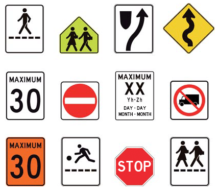 Add a reflective or standard traffic sign - LED Traffic sign - THIN - Traffic-innovation
