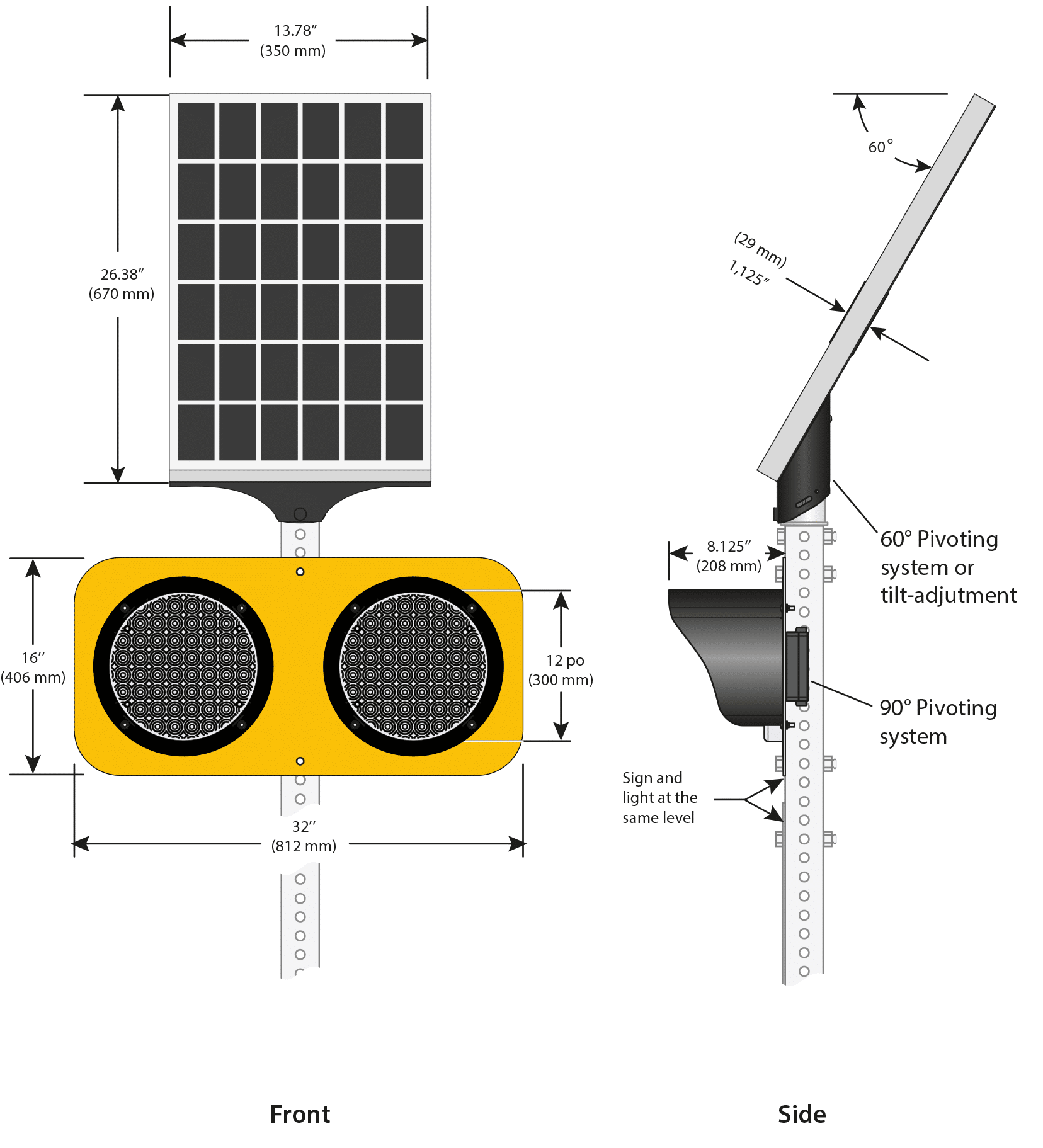Technical specifications of the school zone flashing beacons - Traffic Innovation