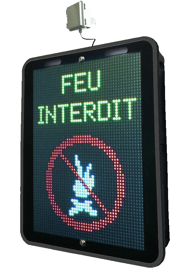 Panneau a message variable kam vms feu interdit