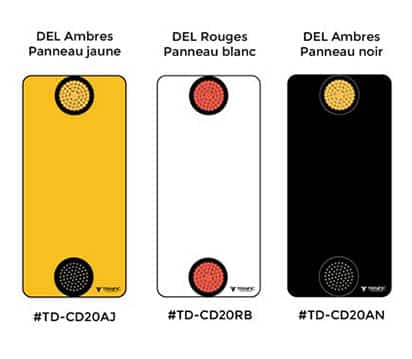 signalisation-routiere-double-clignotants-panneau-trois-couleurs - Traffic innovation
