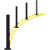 Icon of increases safety in dangerous curves - Traffic Innovation