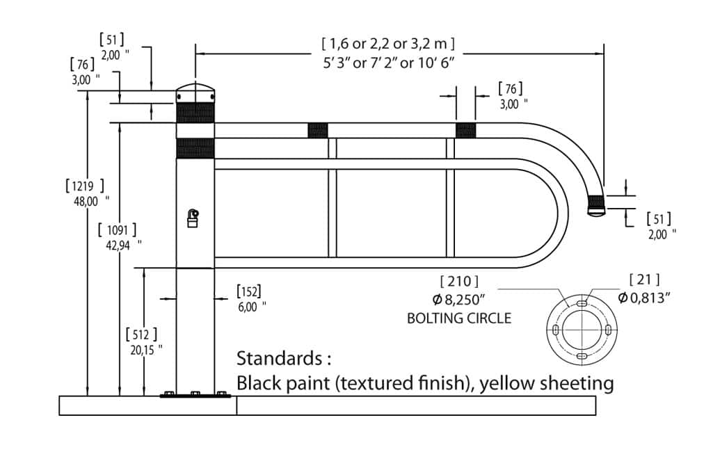 Technical specification of Decorative chicane for bike lanes - traffic innovation Technical specification of Decorative chicane for bike lanes - traffic innovation