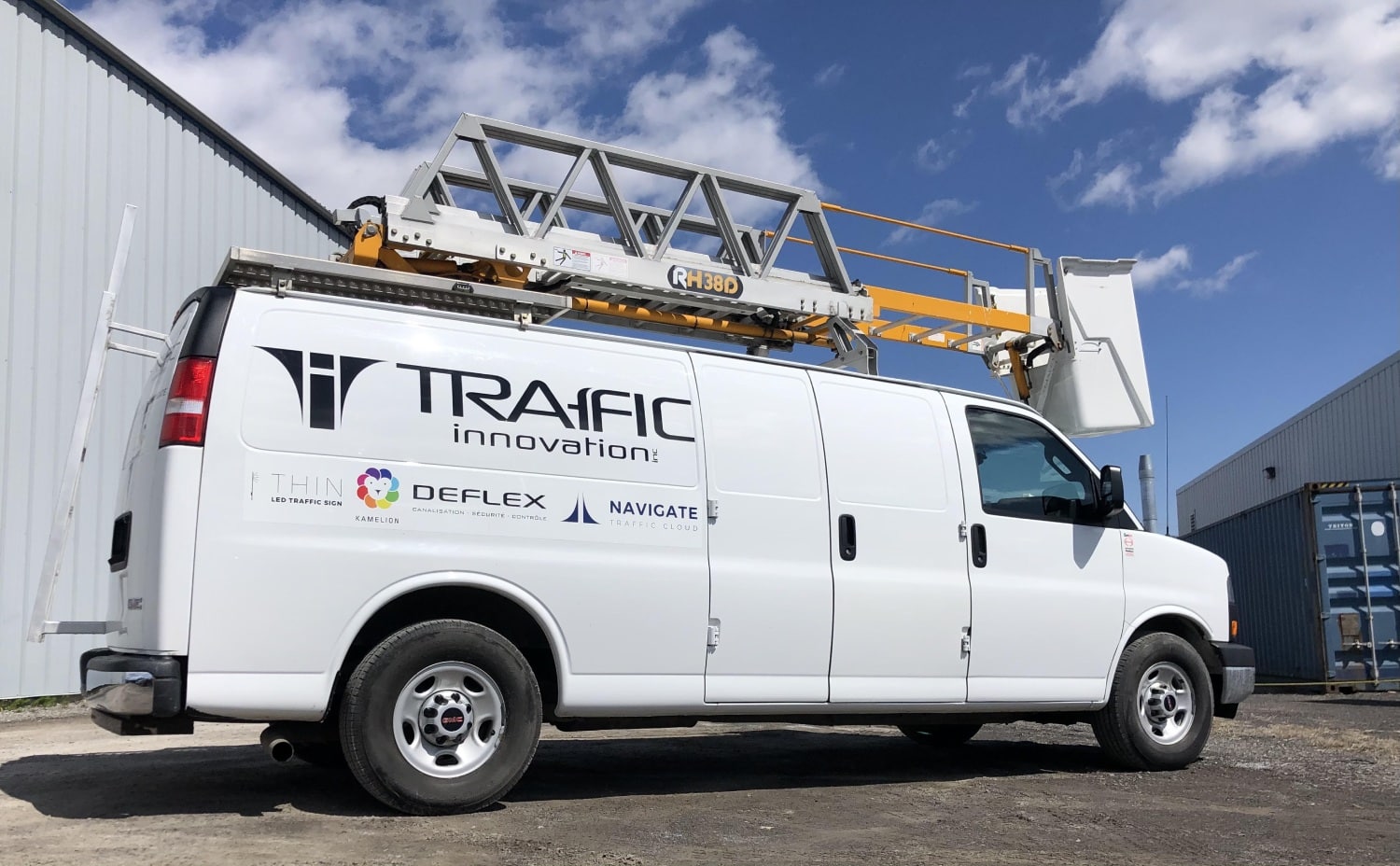 Truck for traffic equipment installation - Traffic Innovation