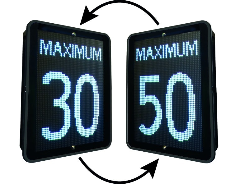 Message en alternance sur l'afficheur de vitesse Kamélion-PLVV - Afficheurs de vitesse et PMV - Trafic Innovation