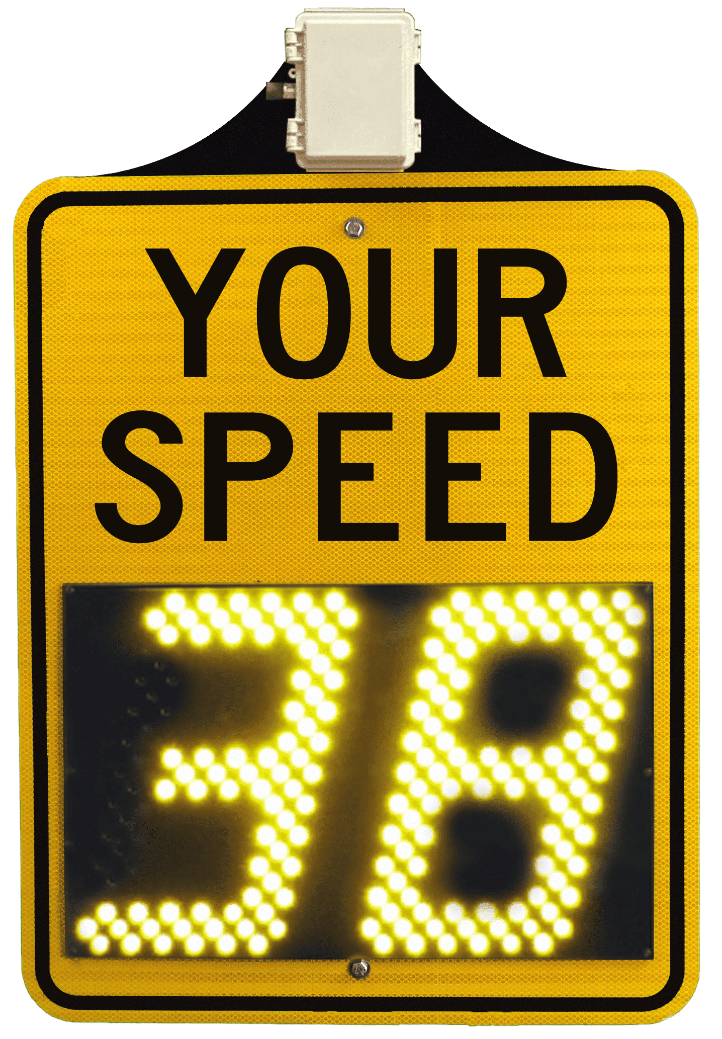 THIN-12 Radar driver feedback sign - Radar speed display sign - Traffic Innovation