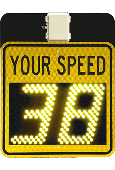 Thin-12C Radar driver feedback sign - Radar speed display sign - Traffic Innovation