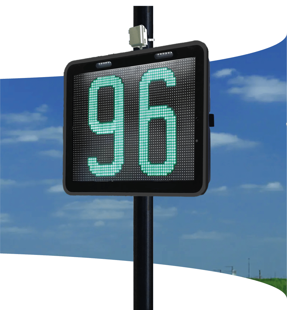 kam-18 radar speed display sign pole mounted
