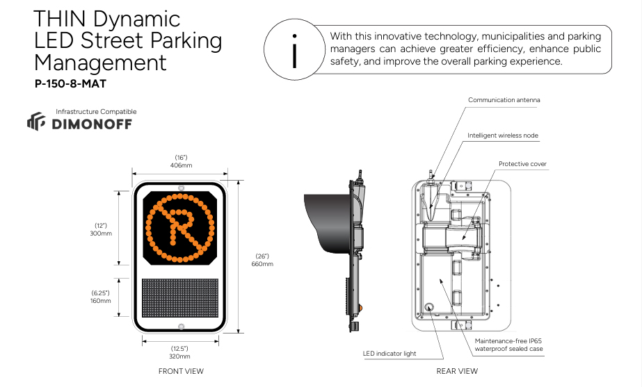 Technical specifications of the DEFLEX flexible parking lot delineator - DEFLEX Bollards and delineators - Traffic Innovation